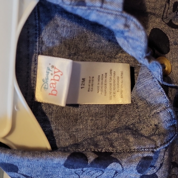 Mickey Mouse Button Up - Picture 2 of 3